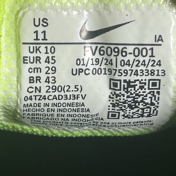 Nike Alpha Huarache Elite 4 Low MCS All Star Cleats FV6096-001 Men’s Size 11 - Picture 8 of 8